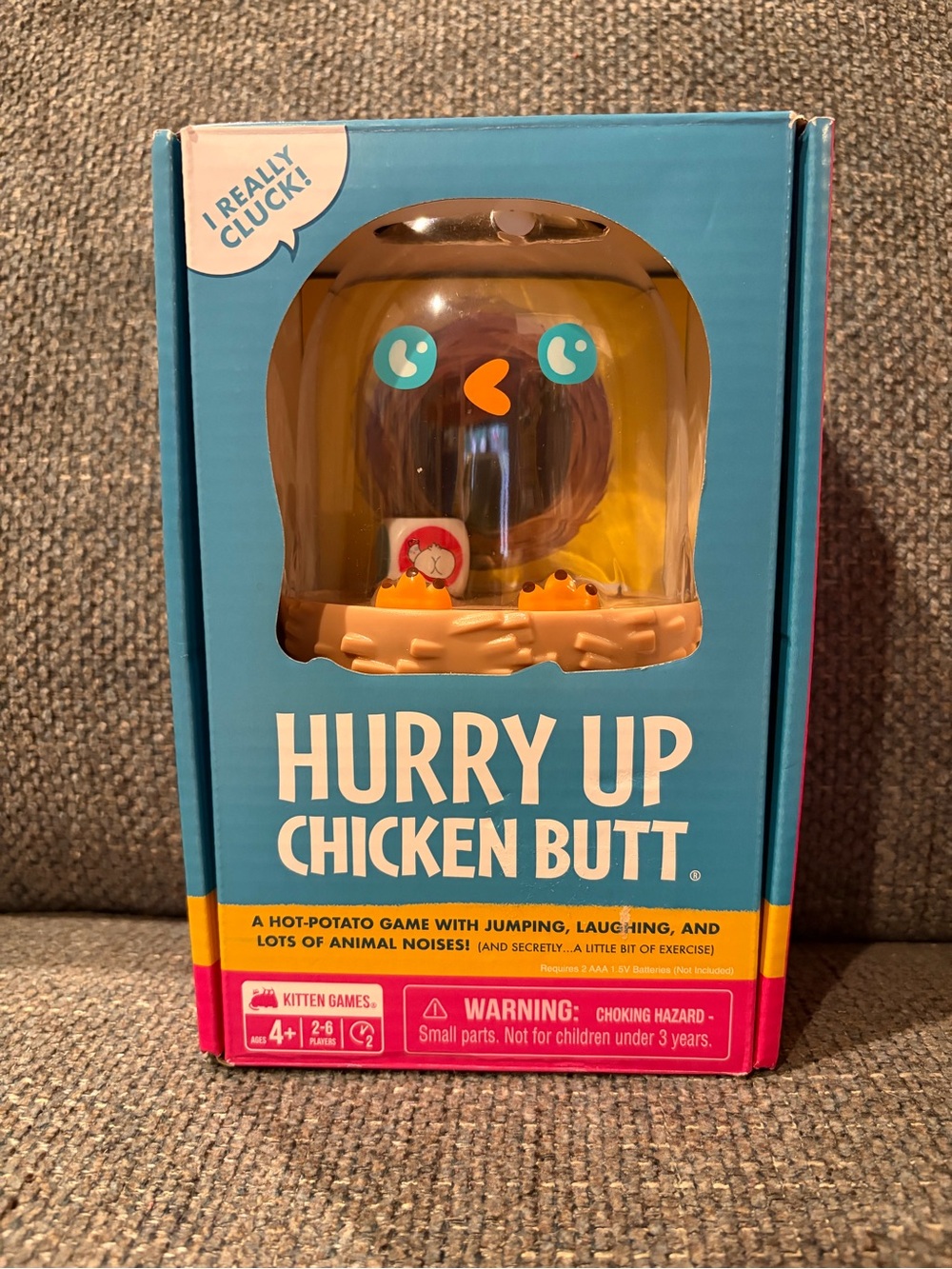 Avalon Hurry Up Chicken Butt Game - Blue, Yellow & Brown